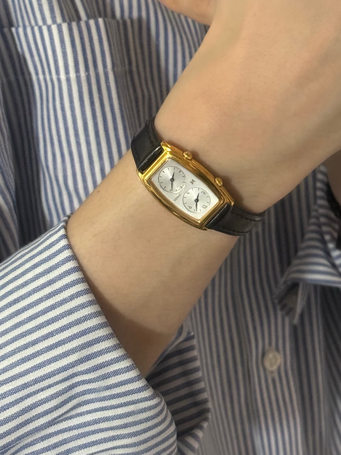 SEIKO 빈티지 Dual time여성 쿼츠 시계 상품이미지7