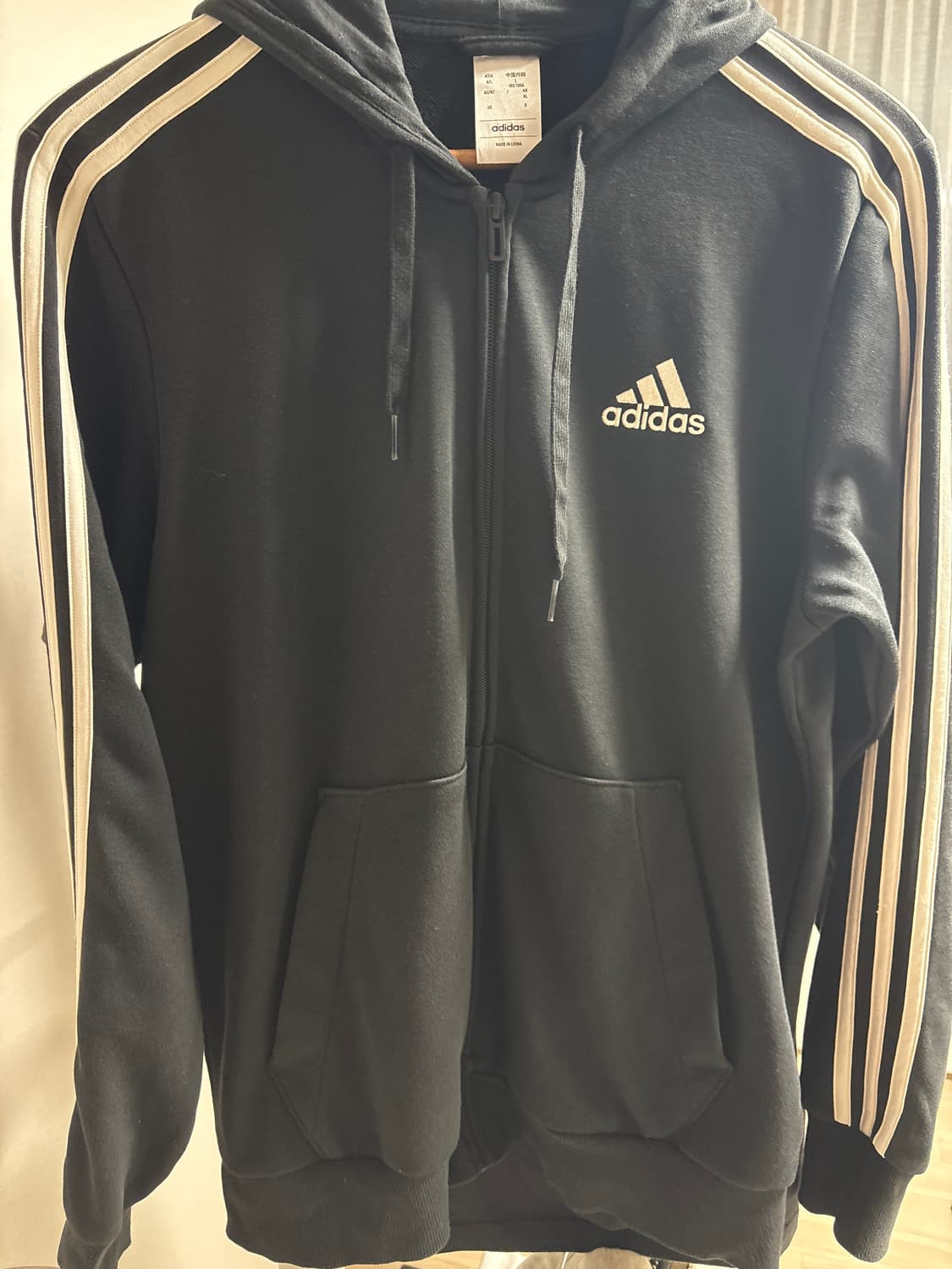 아디다스 후드집업 블랙 상품이미지1