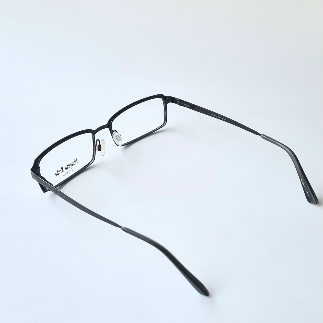 데드스탁 이탈리안 무드의 빈티지 블랙 스퀘어 안경테 상품이미지3