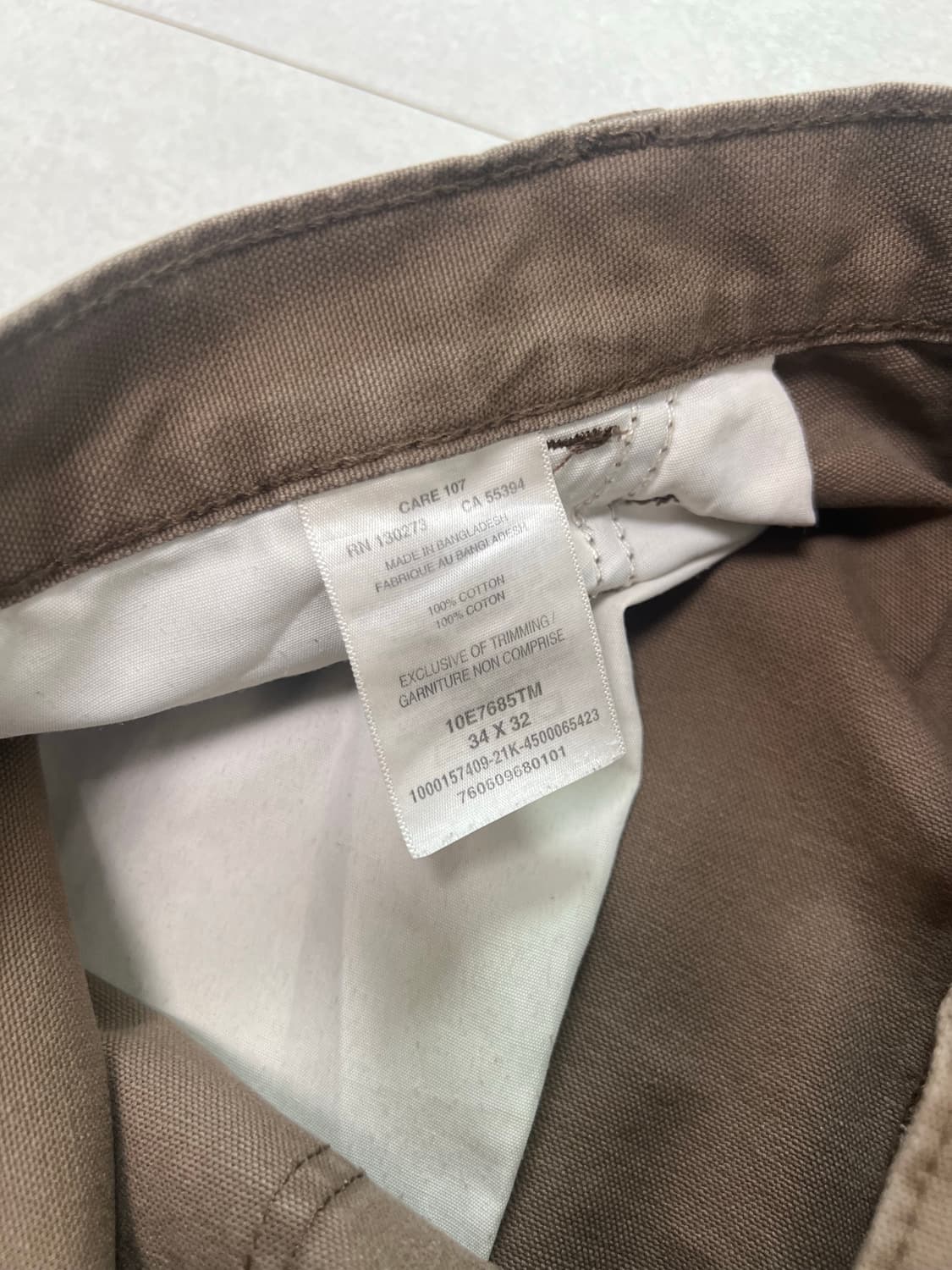 빈티지 워크 팬츠 러슬러 브라운 34/32 상품이미지7