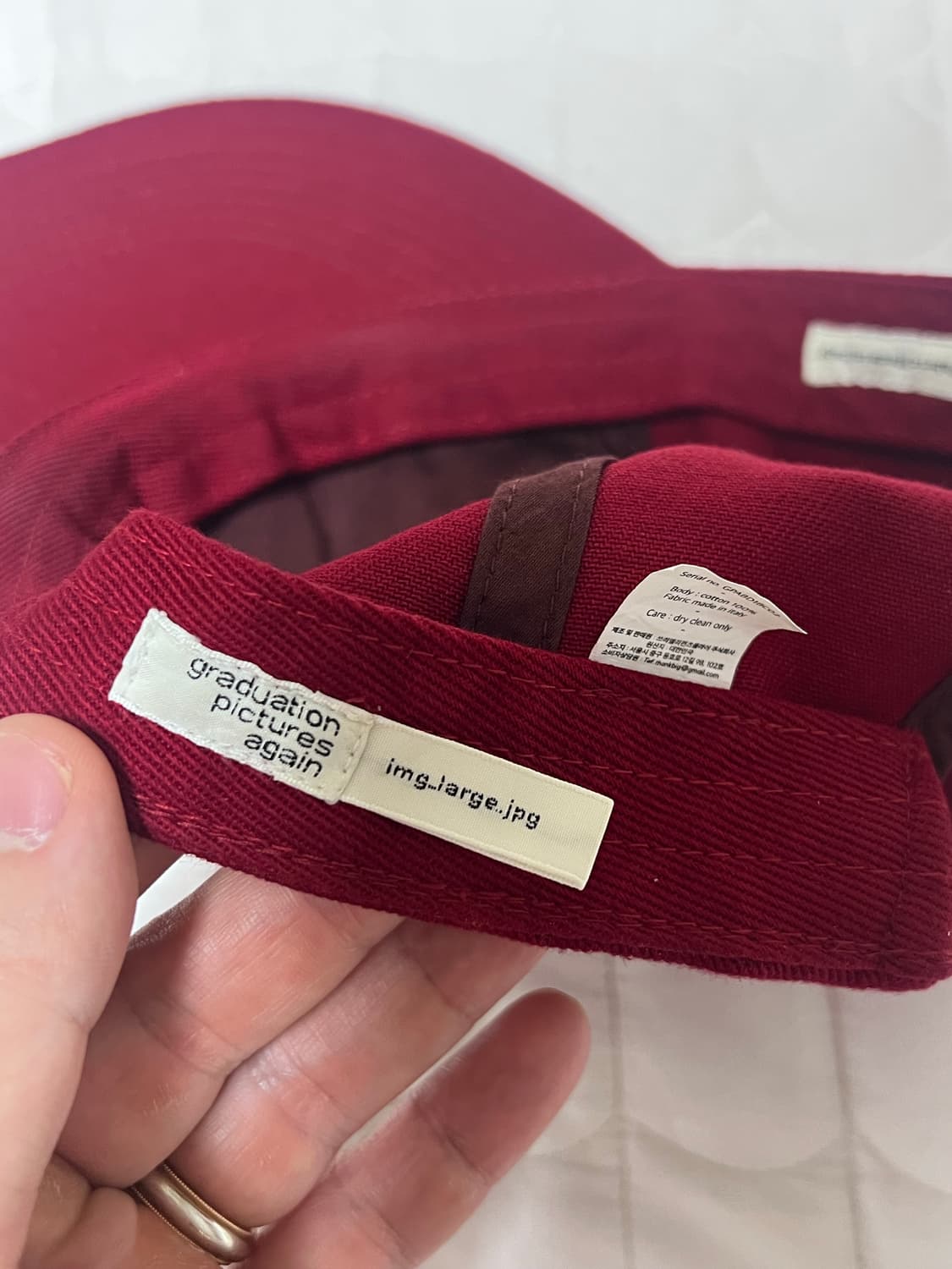 [L] 테프스토어즈 H 볼캡 레드 초판(Italy) 상품이미지4