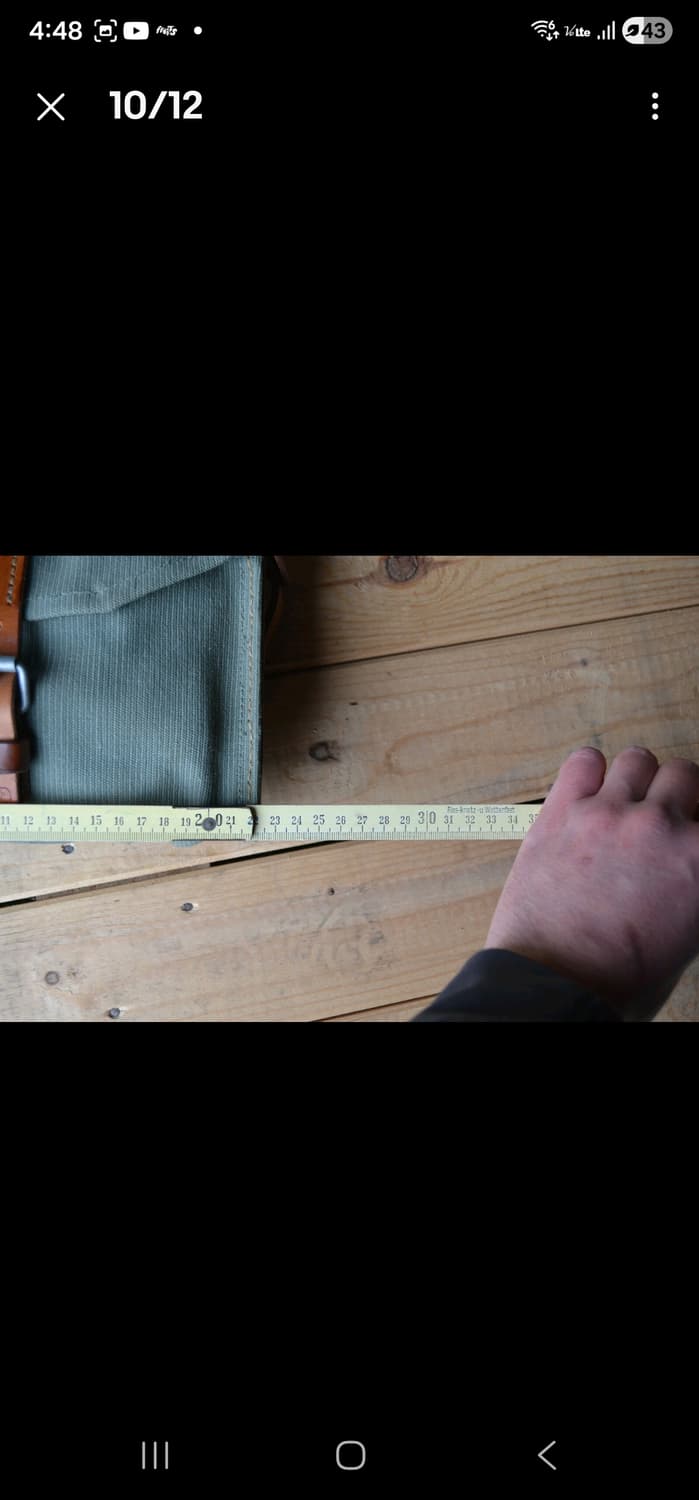 스위스군 캔버스 가죽 가방 상품이미지8