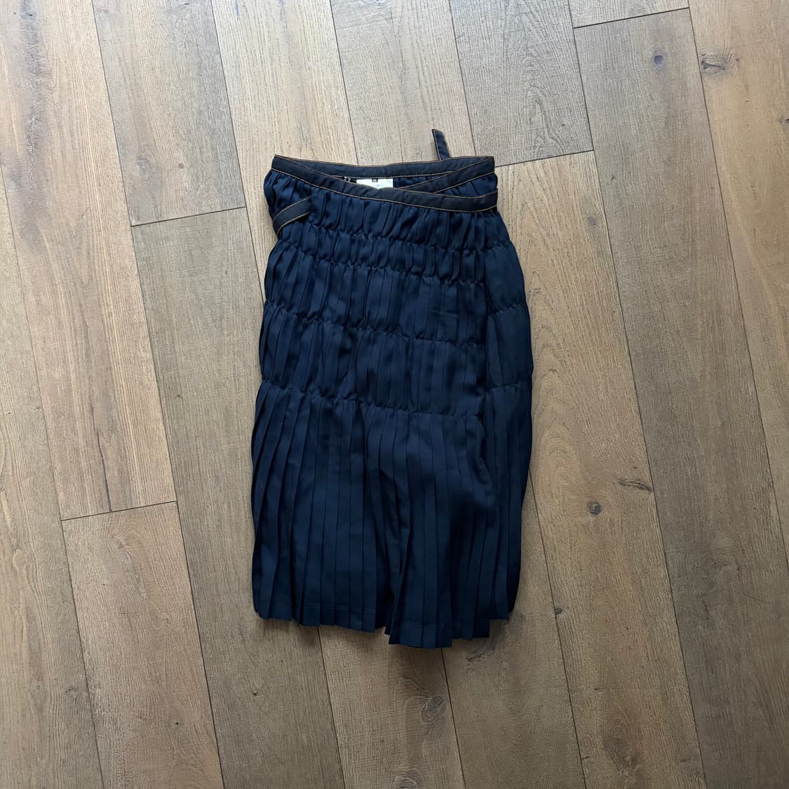 Layer Shirring Pleats Wrap Skirt 상품이미지2