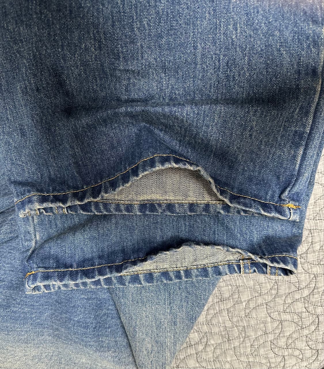 [다이브인] 와이드 커브드 데님 size 1 상품이미지6