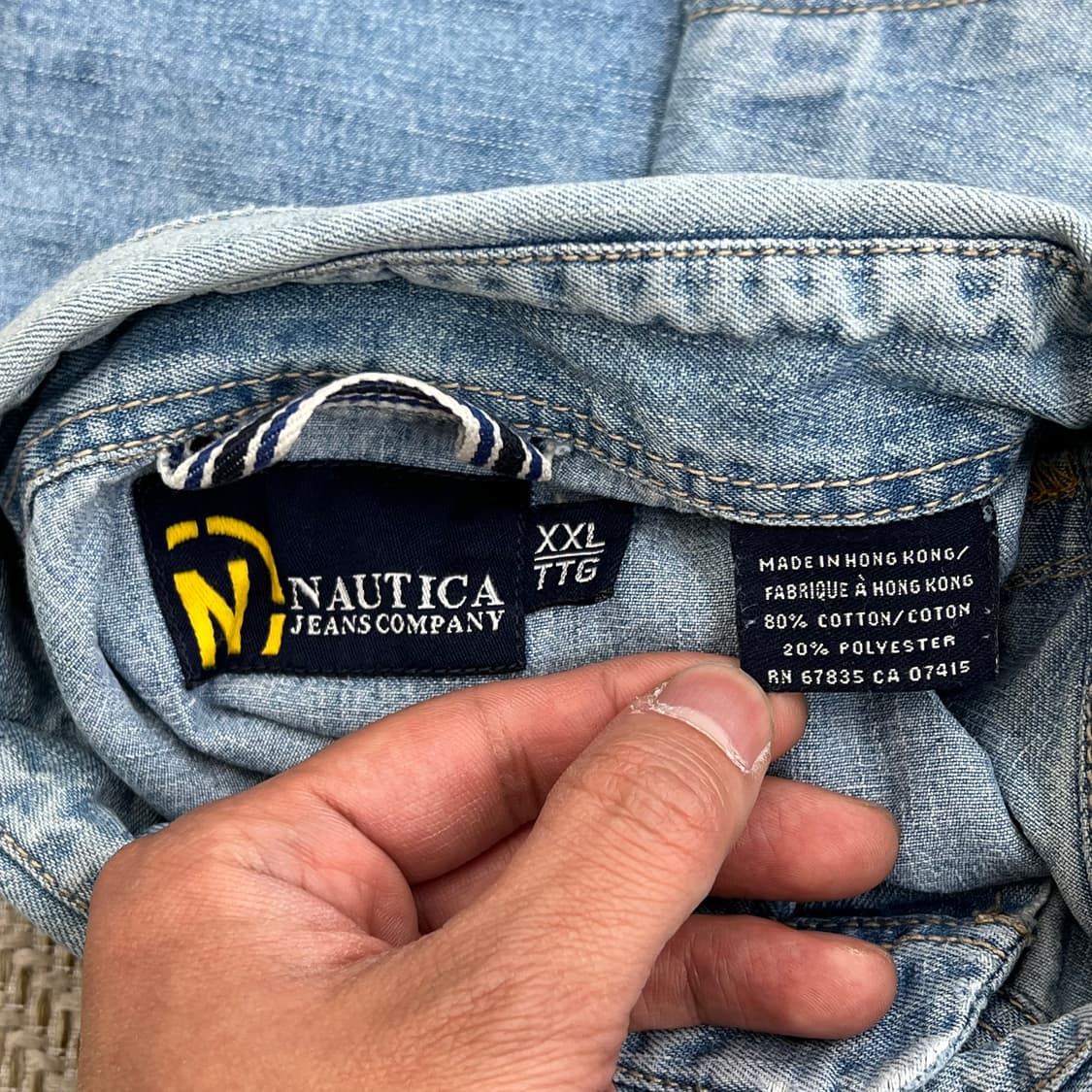 노티카 워크 데님 셔츠 r3352 상품이미지5