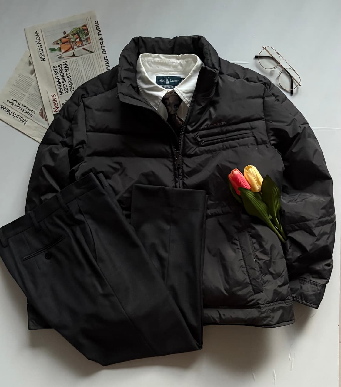 켈빈클라인 그레이 푸퍼 재킷 상품이미지1