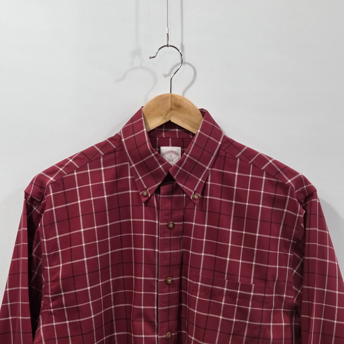 브룩스브라더스 버튼다운 체크셔츠 S 상품이미지2