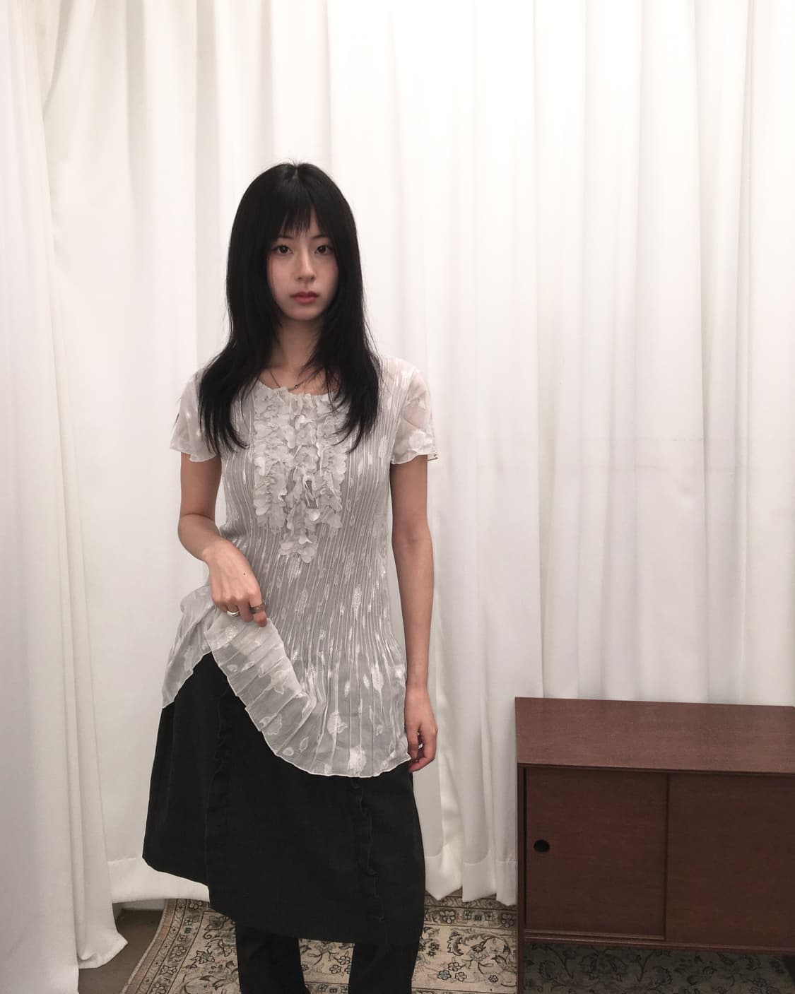 블랙 벌룬 스커트 상품이미지3