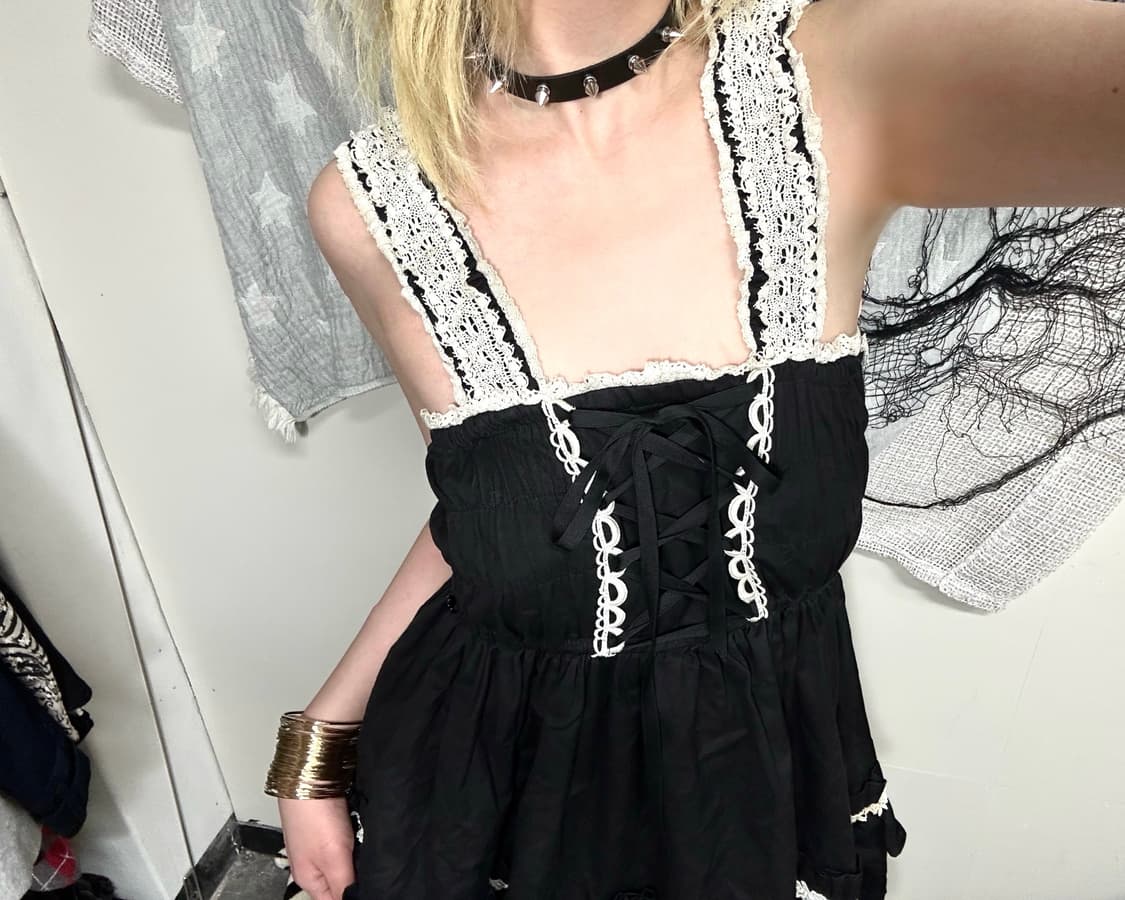 lolita lace trimming one-piece 상품이미지3
