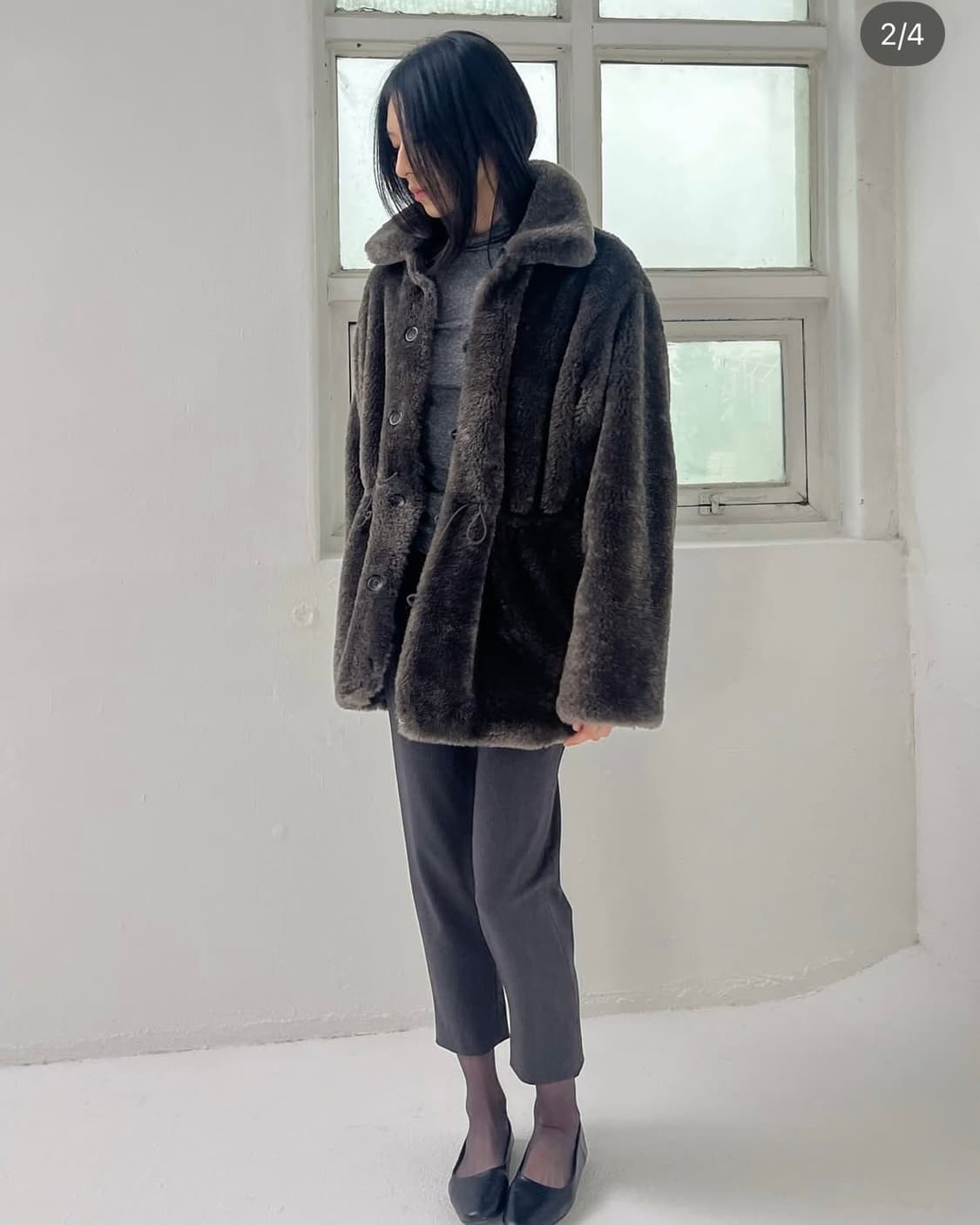 Amabe , Reversible Fur Field Jacket 상품이미지4