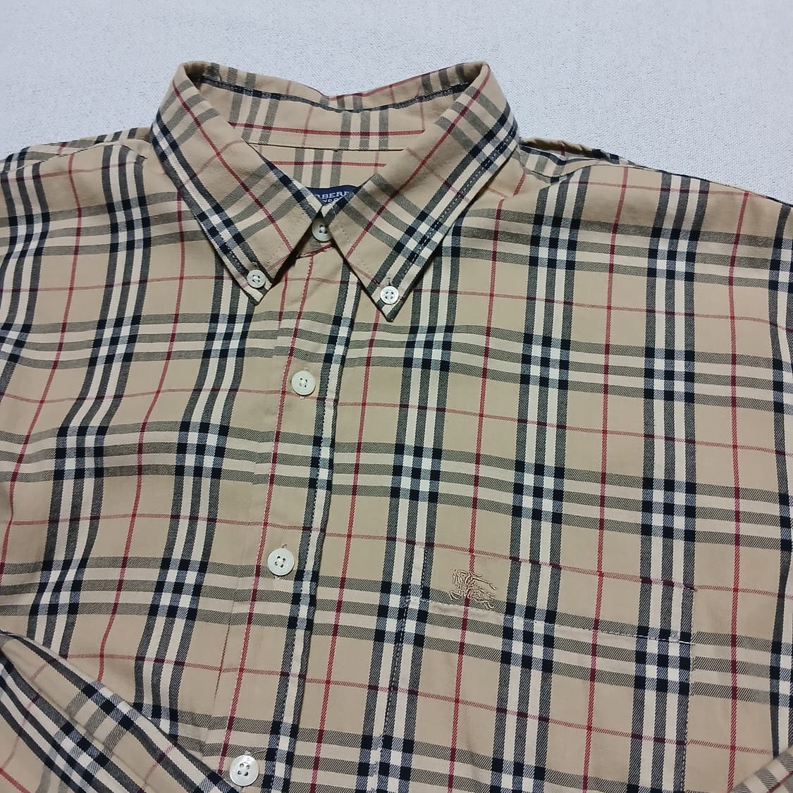 Burberry 버버리 빈티지 오버핏 체크 셔츠 남방 상품이미지1