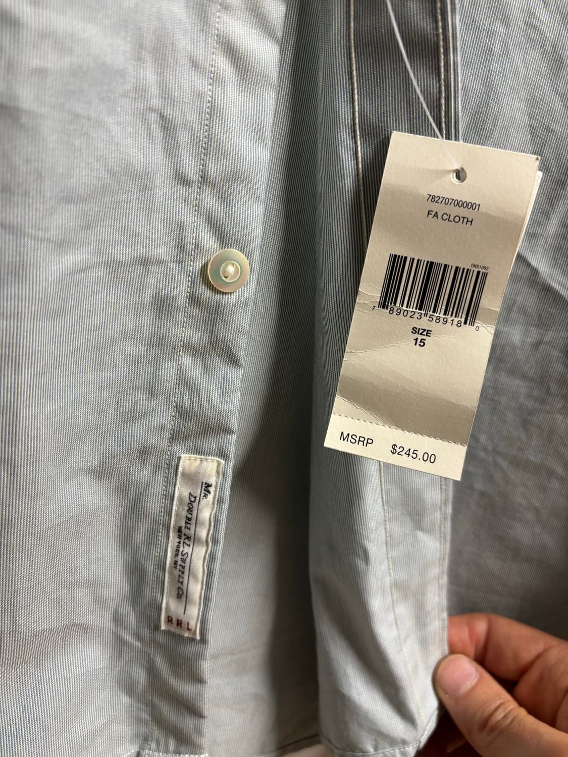 [15] RRL 드레스셔츠 인디고 스트라이프 상품이미지8