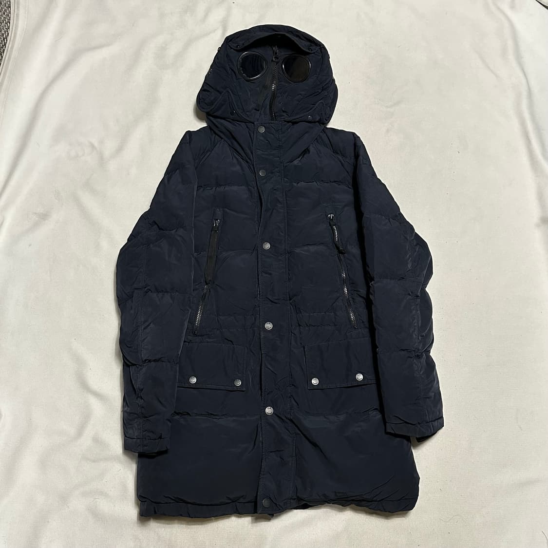 95 C.P. 컴퍼니 고글 노르지 네이비 덕다운 패딩 상품이미지2