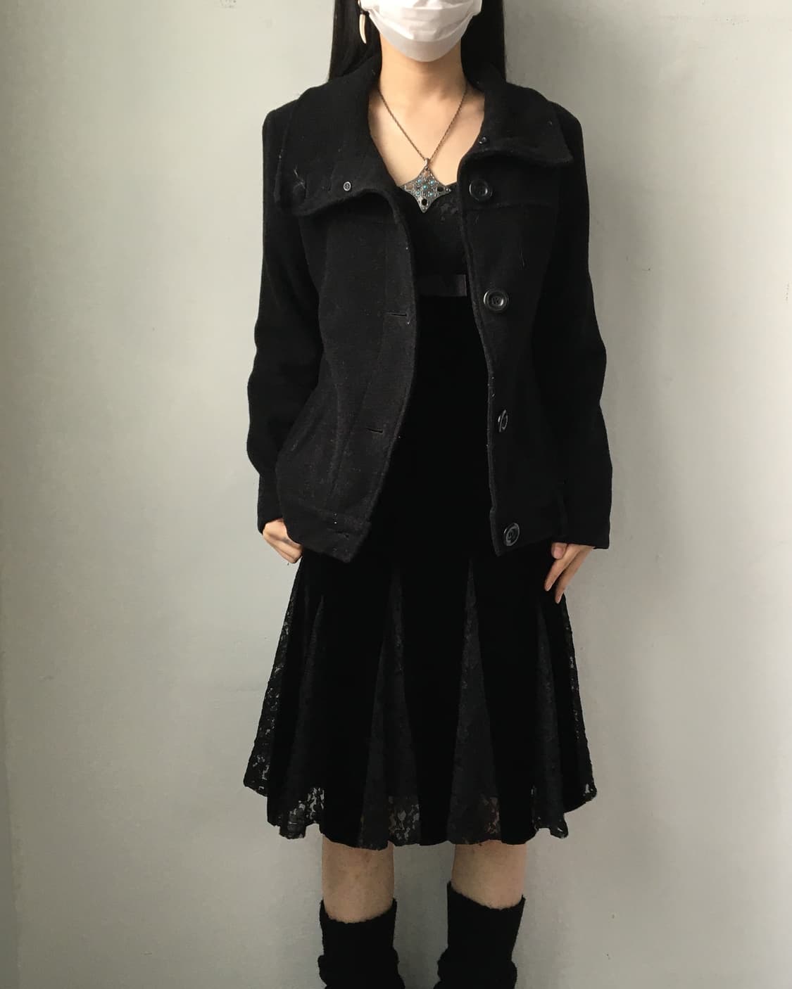 tralala High neck short coat 상품이미지8