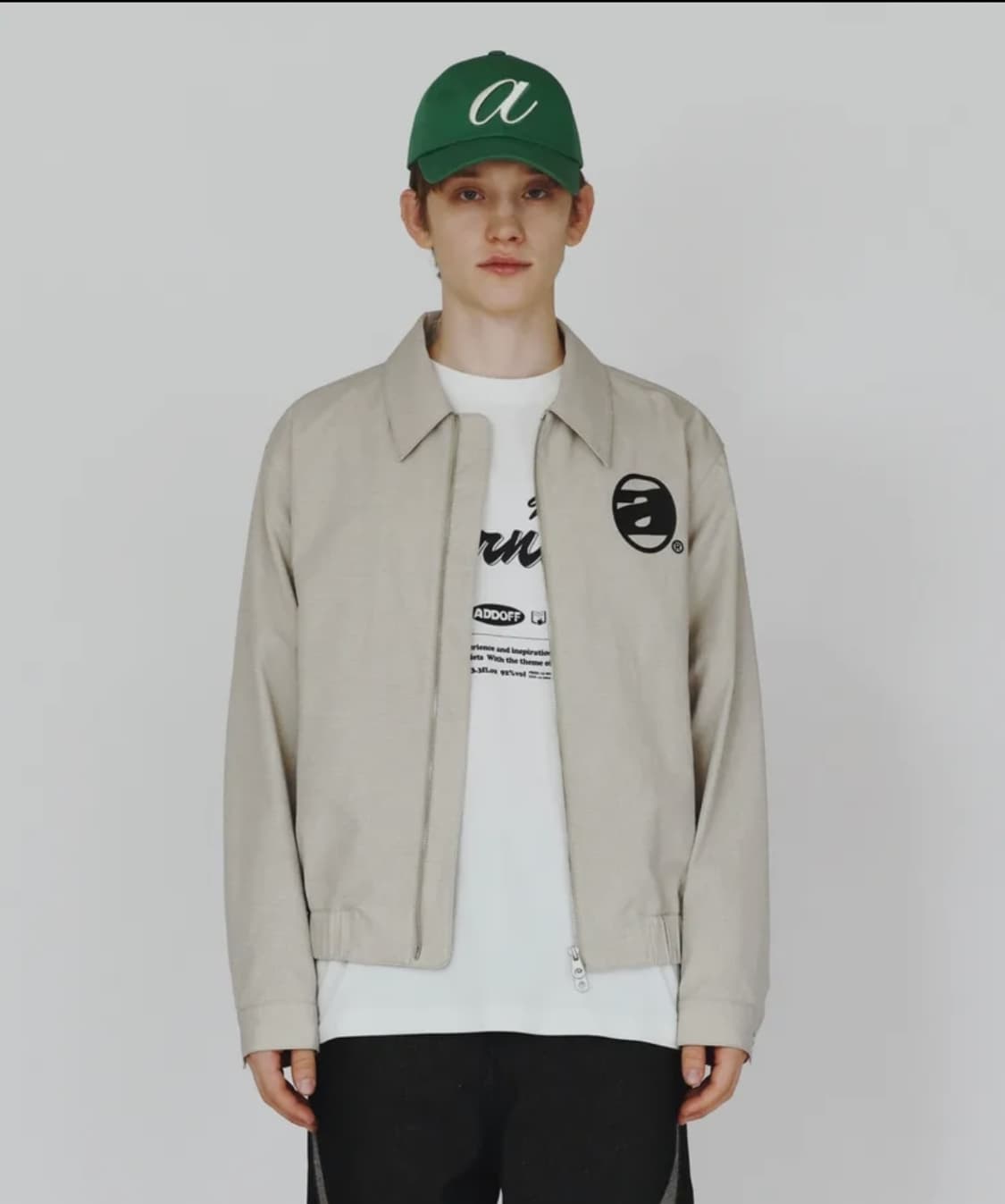 애드오프 자켓 POETRY RIPSTOP JACKET 베이지 상품이미지2