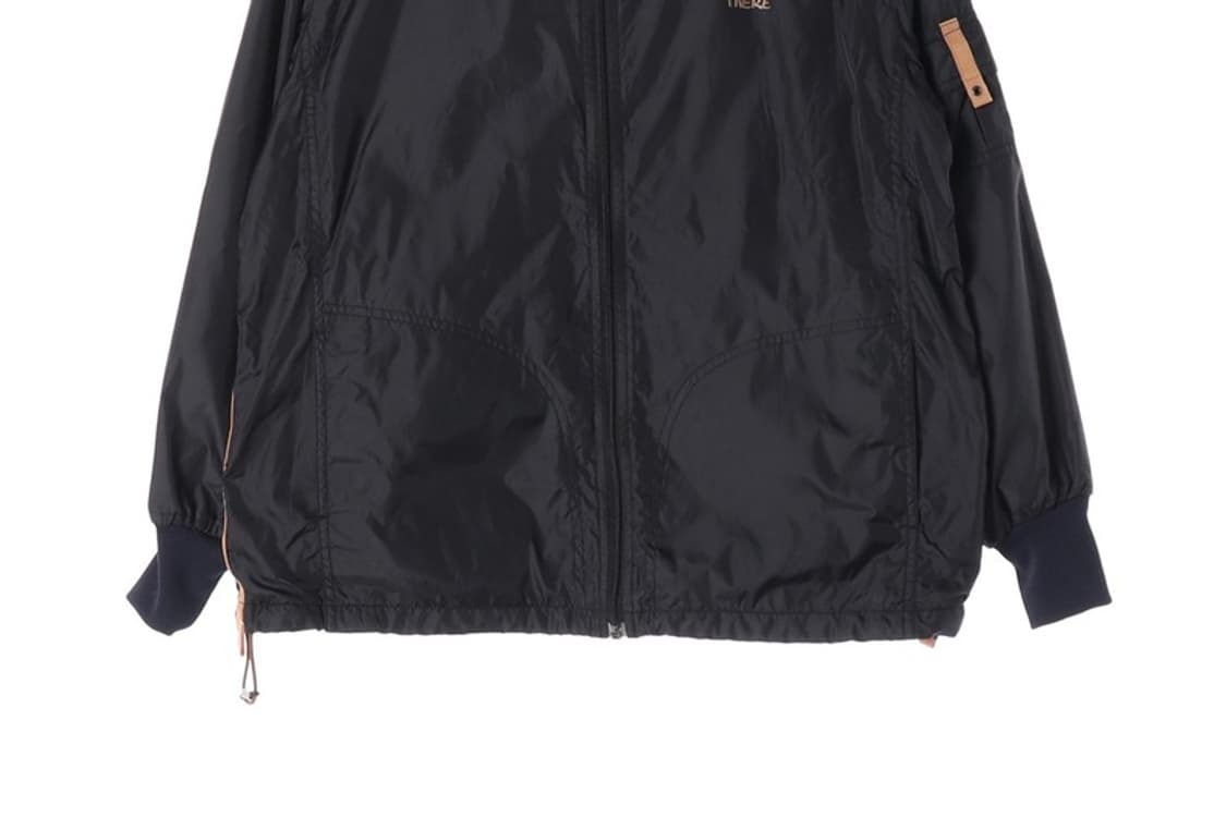 유니온베이 블랙 안감 배색 바람막이 L 상품이미지5