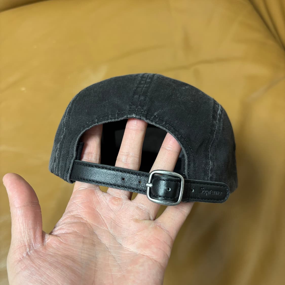 슈프림 캠프캡 모자 박스로고 25ss 워시드 블랙 상품이미지7