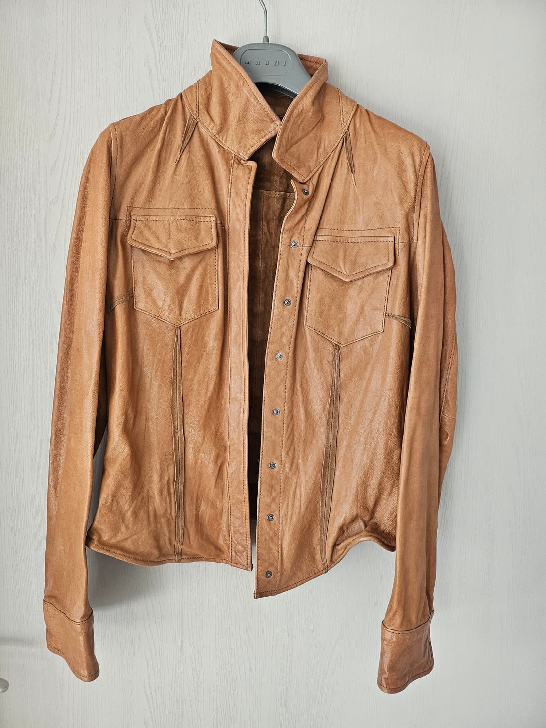 분더샵 양가죽 셔츠형 자켓 상품이미지1