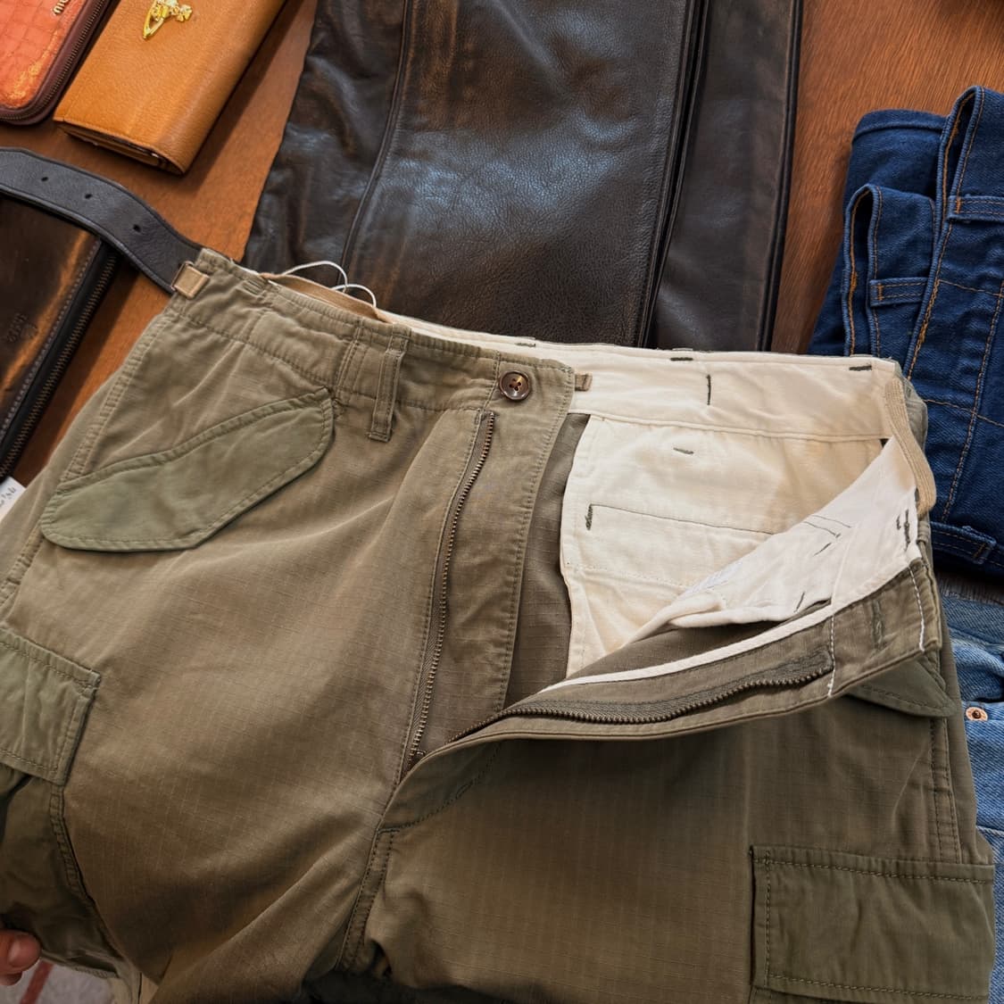 나나미카 BDU 립스탑 올리브 베이스 밀리터리 팬츠 30 31 32 상품이미지6