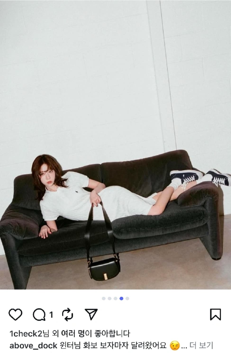 (장원영,윈터착용)폴로 랄프로렌 케이블 꽈배기 카라 반팔니트 롱원피스 상품이미지2