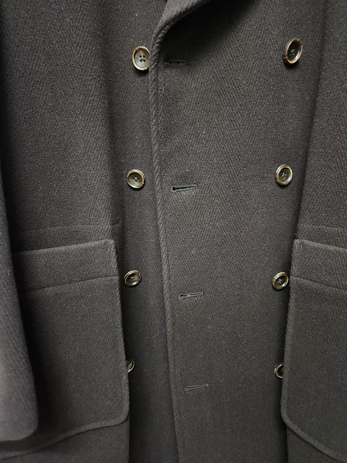 phigvel  피그벨 멜톤울 더블오버코트 M 상품이미지4