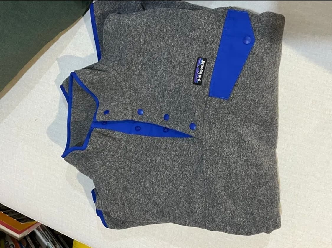 새상품 파타고니아 신칠라 니켈 블루 xl 플리스 후리스 맨투맨 아노락  상품이미지1