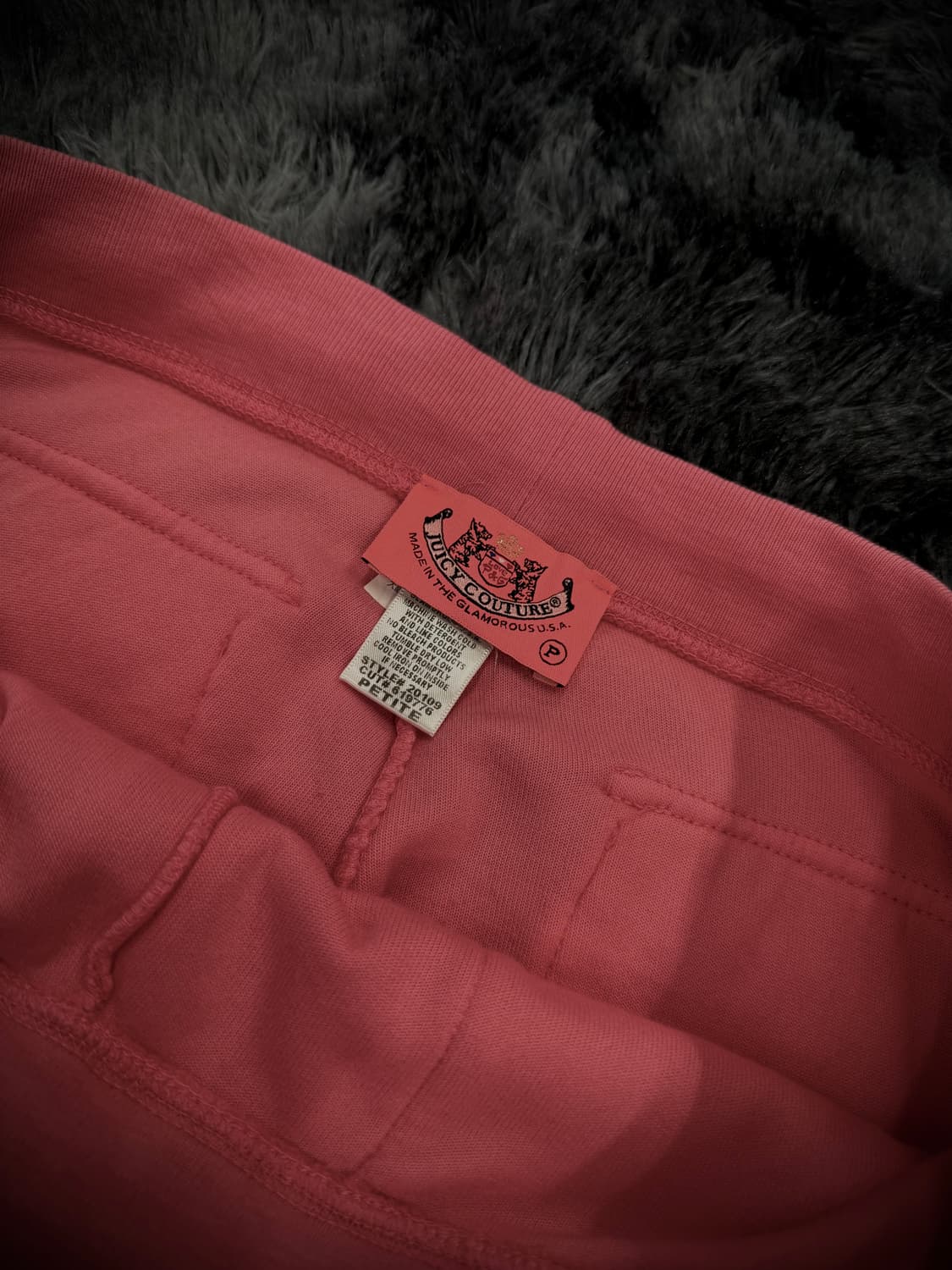 juicy Couture 벨벳 핑크 부츠컷 트랙팬츠 상품이미지5