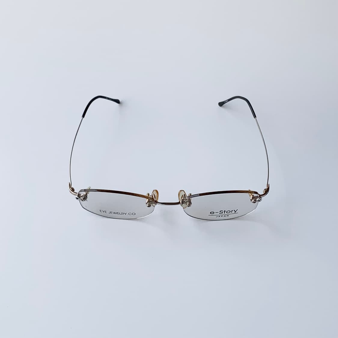 806 데드스탁 픽키 오벌 이스토리 경량 무테 빈티지안경 상품이미지2