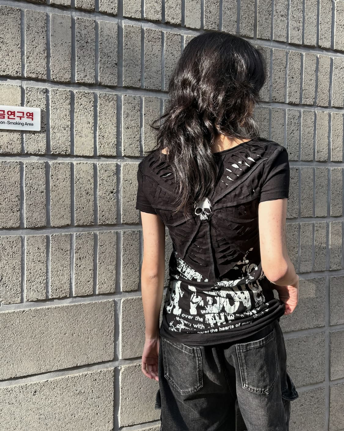 Back detail slim top 상품이미지1