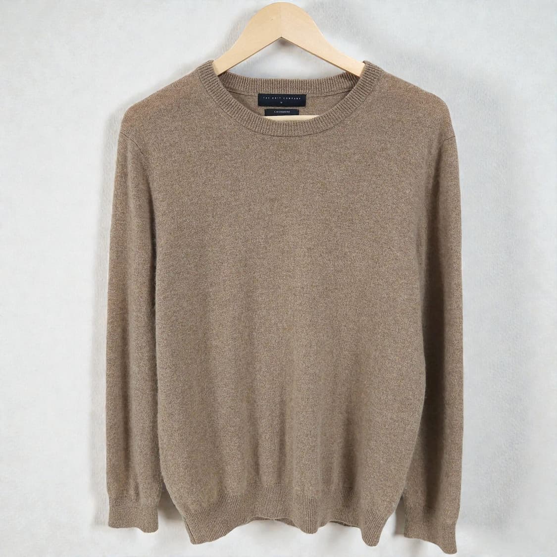 100)더니트컴퍼니 캐시미어100% 니트 베이지 상품이미지2