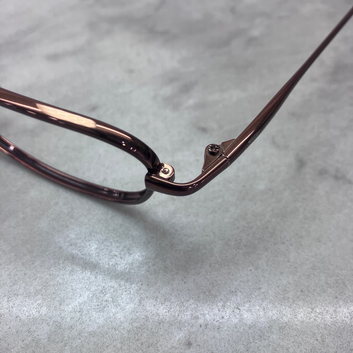 C97 블루마린 Blumarine 유광 브론즈 캣아이 스퀘어 메탈테 안경 상품이미지2