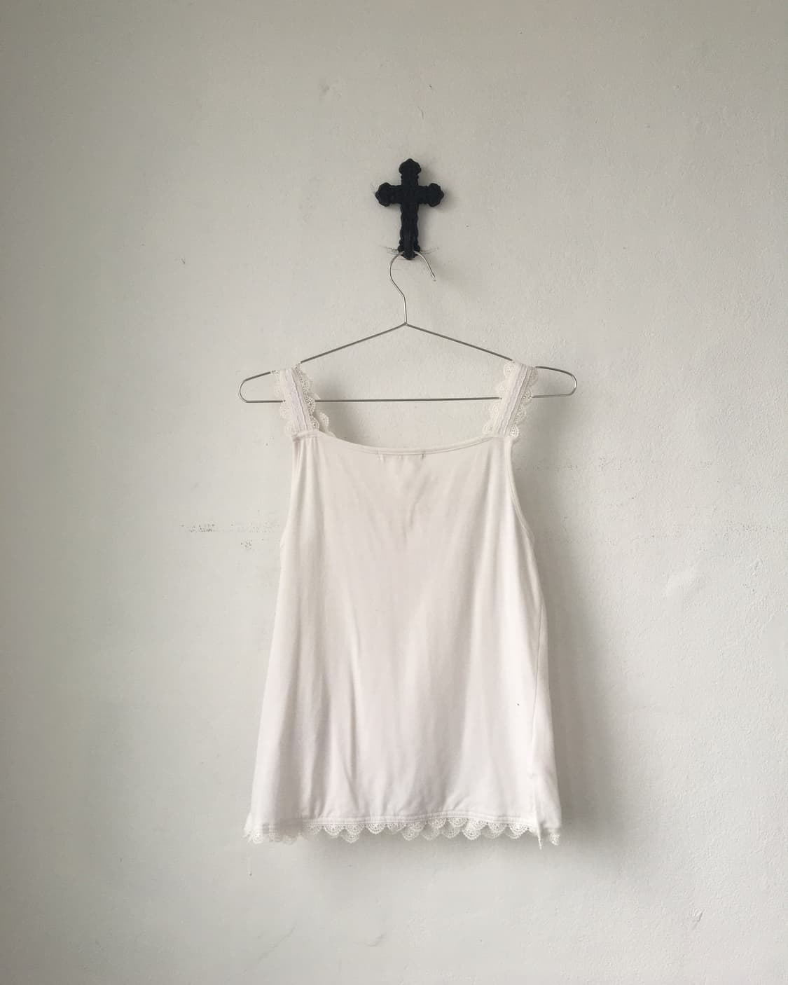 Lace trimming sleeveless 상품이미지2