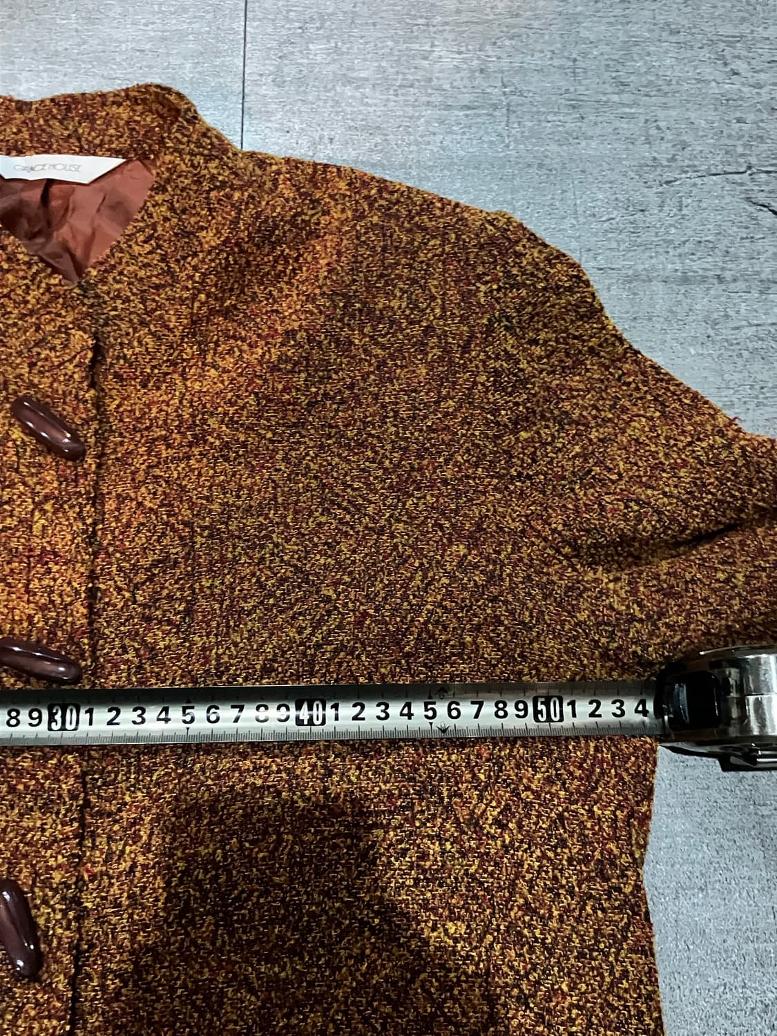 일본빈티지 Gracehouse 하구미모리걸 아메카지 떡볶이 더플가디건 상품이미지2