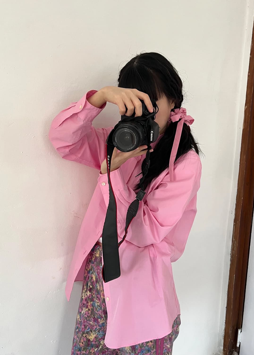 르몽드페페 리본 스크런치 <핑크 상품이미지1