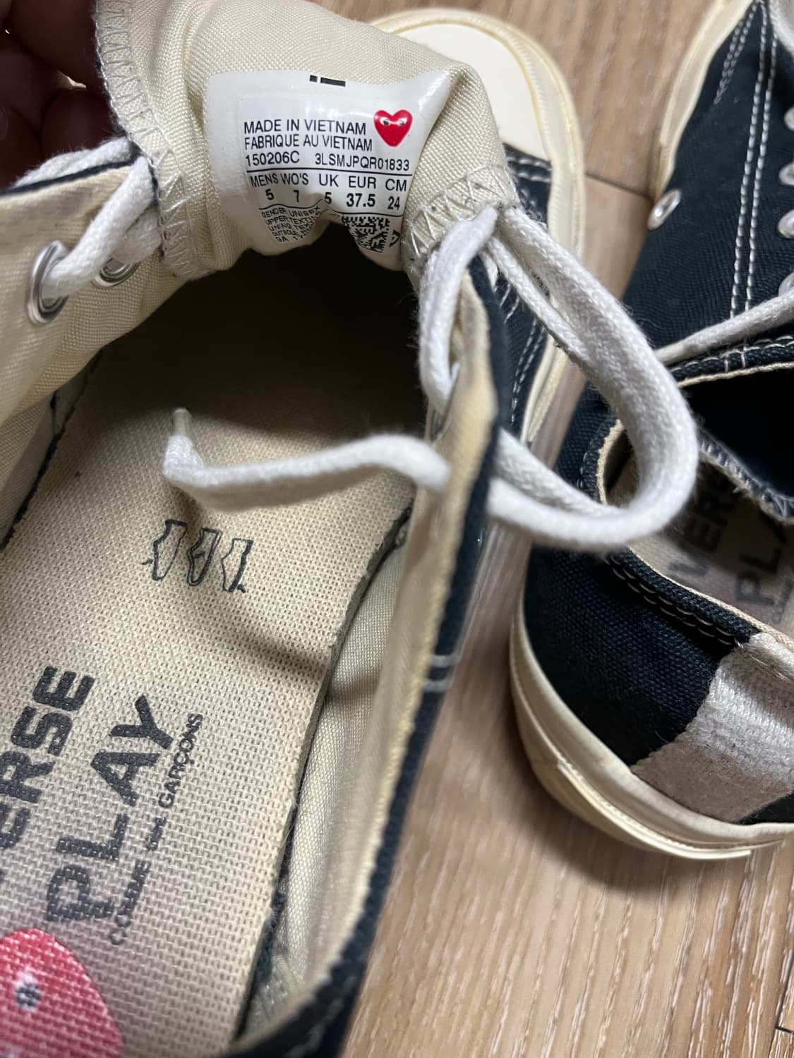 꼼데가르송 x 컨버스 척 70 로우 240 상품이미지7