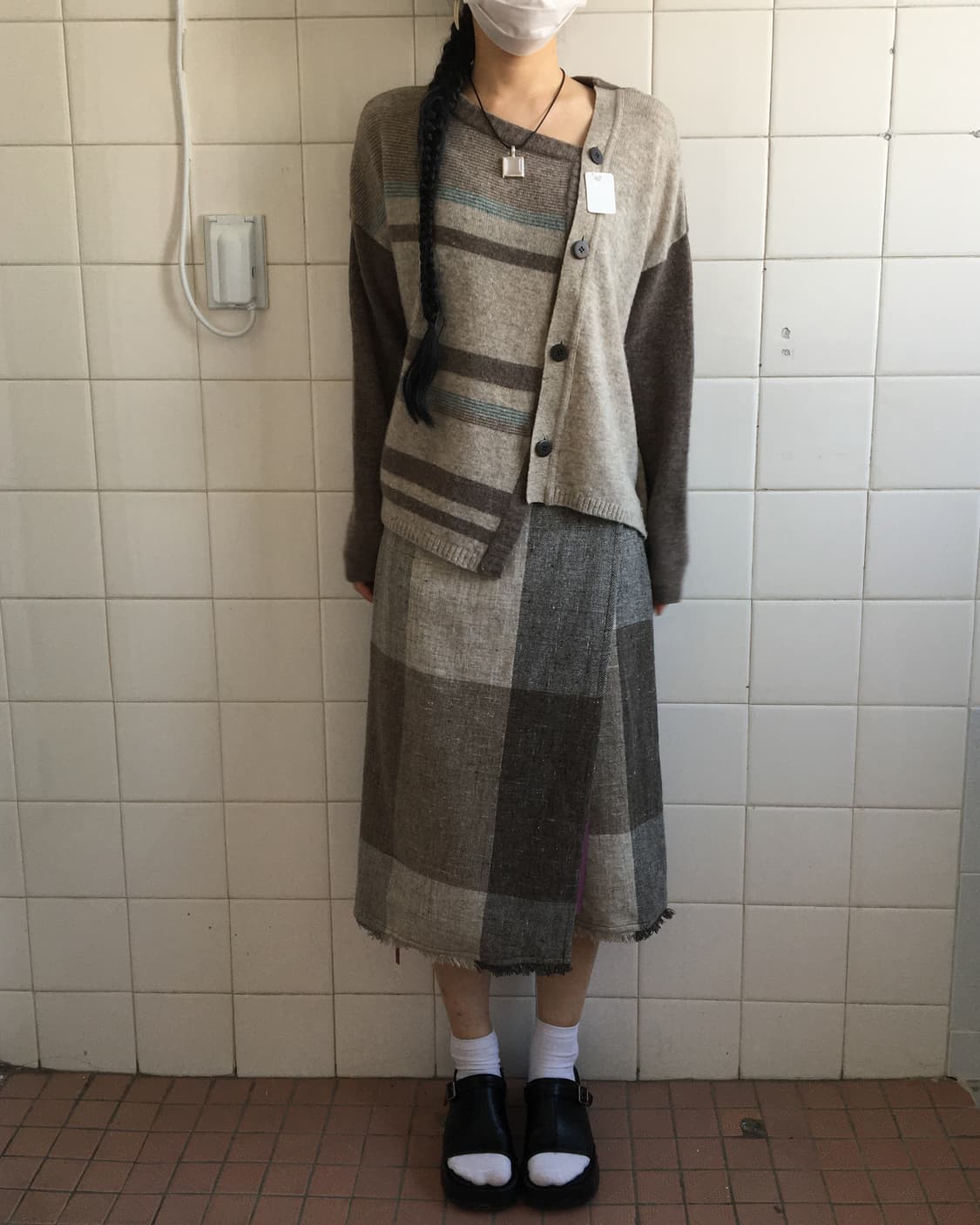 Unbalanced knit cardigan 상품이미지5