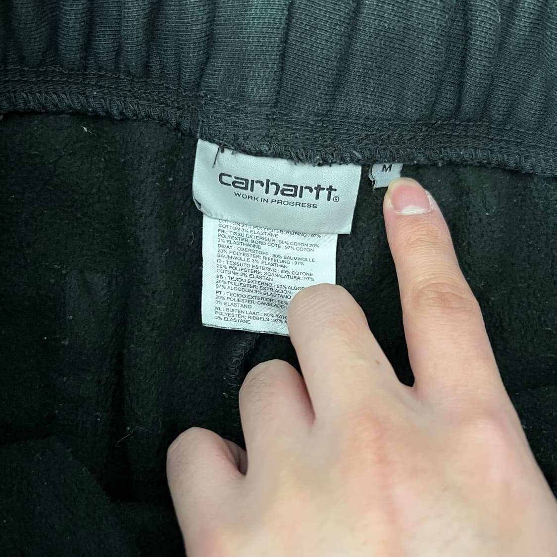 칼하트 WIP 로고 스웻 조거 팬츠 상품이미지6