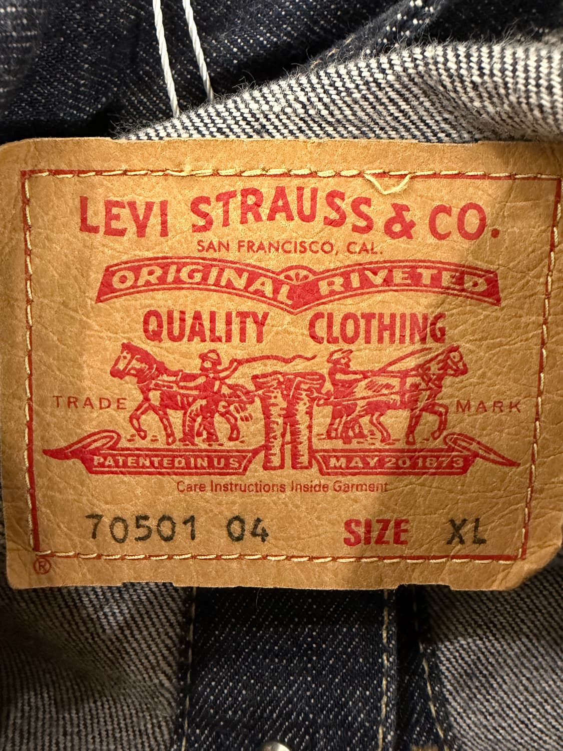 90's 리바이스 euro type 4 데님 자켓 상품이미지5