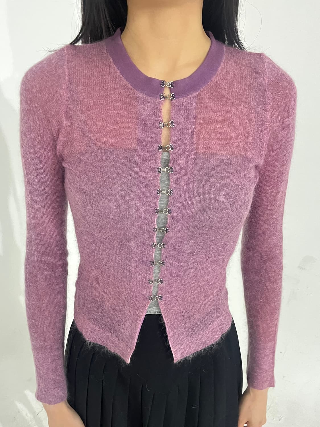 Mohair hook knit top 상품이미지1