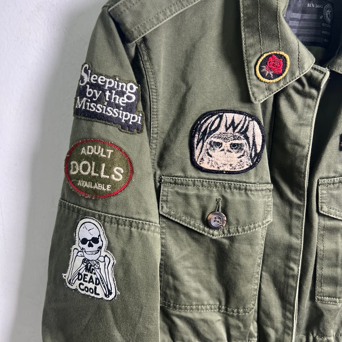 디젤 카키 패치 밀리터리 필드 자켓 XS 상품이미지8