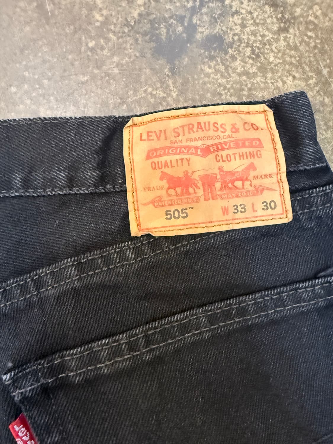 리바이스 흑청 34(505) 상품이미지4