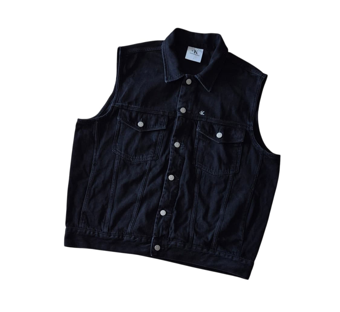 캘빈클라인 흑청 데님 조끼 상품이미지1