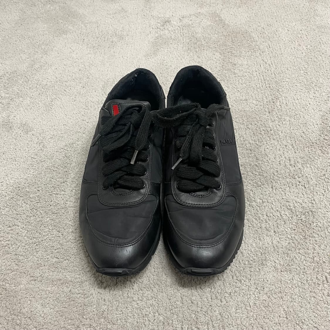 265) 프라다 스포츠 레더 나일론 로고 스니커즈 상품이미지6