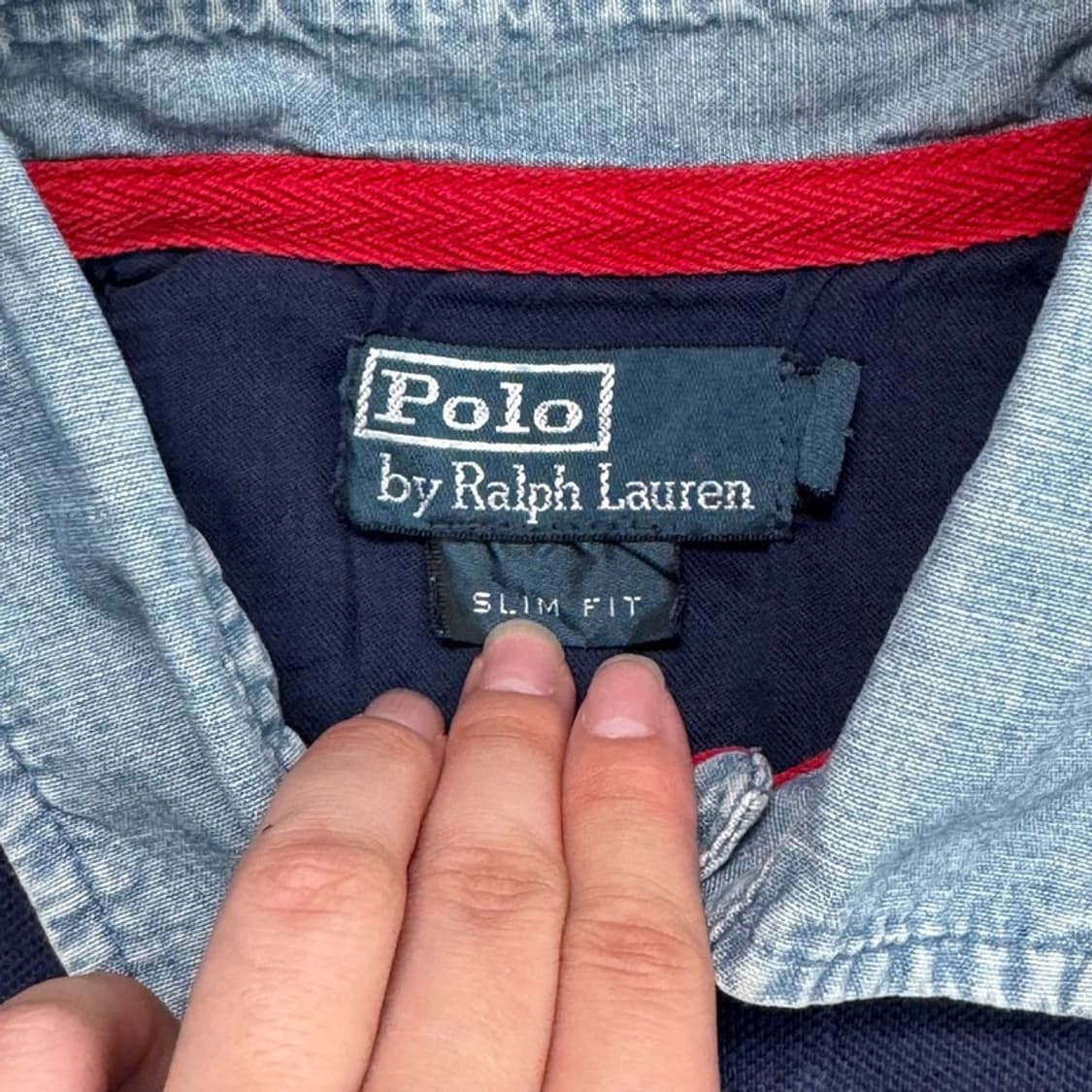 RALPH LAUREN 빅포니 USA 럭비 반팔 셔츠 네이비 상품이미지4