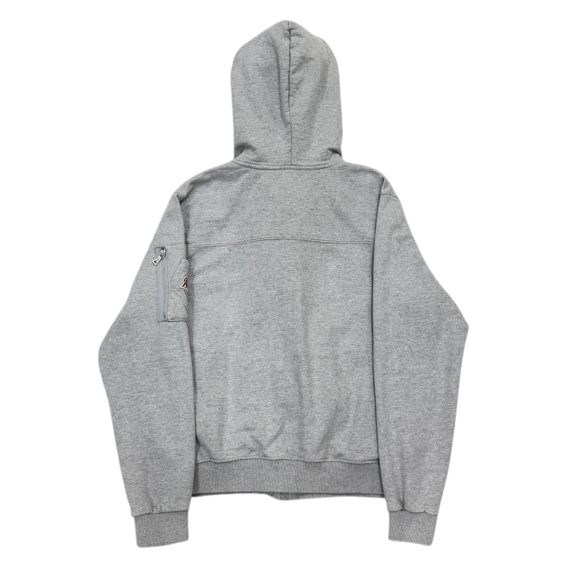 지프 빈티지 Y2K 패치 후드집업 자켓 그레이 S 상품이미지3