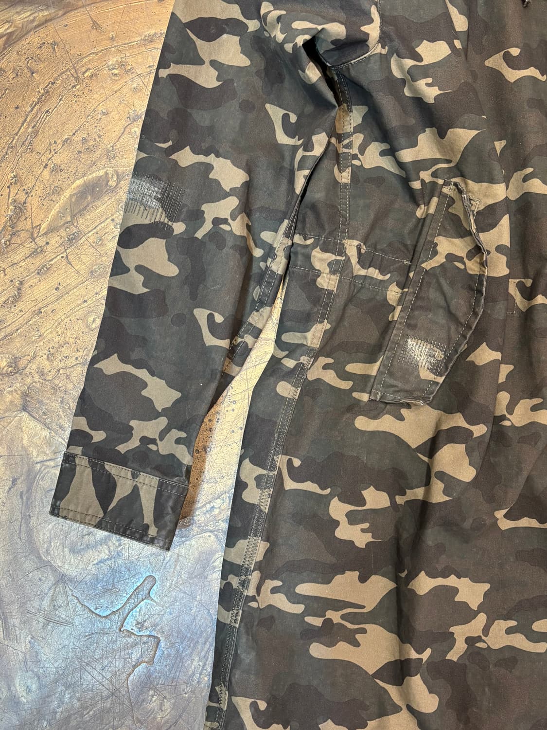 ZARA MAN 자라 카모플라쥬 코튼 자켓 M 상품이미지5