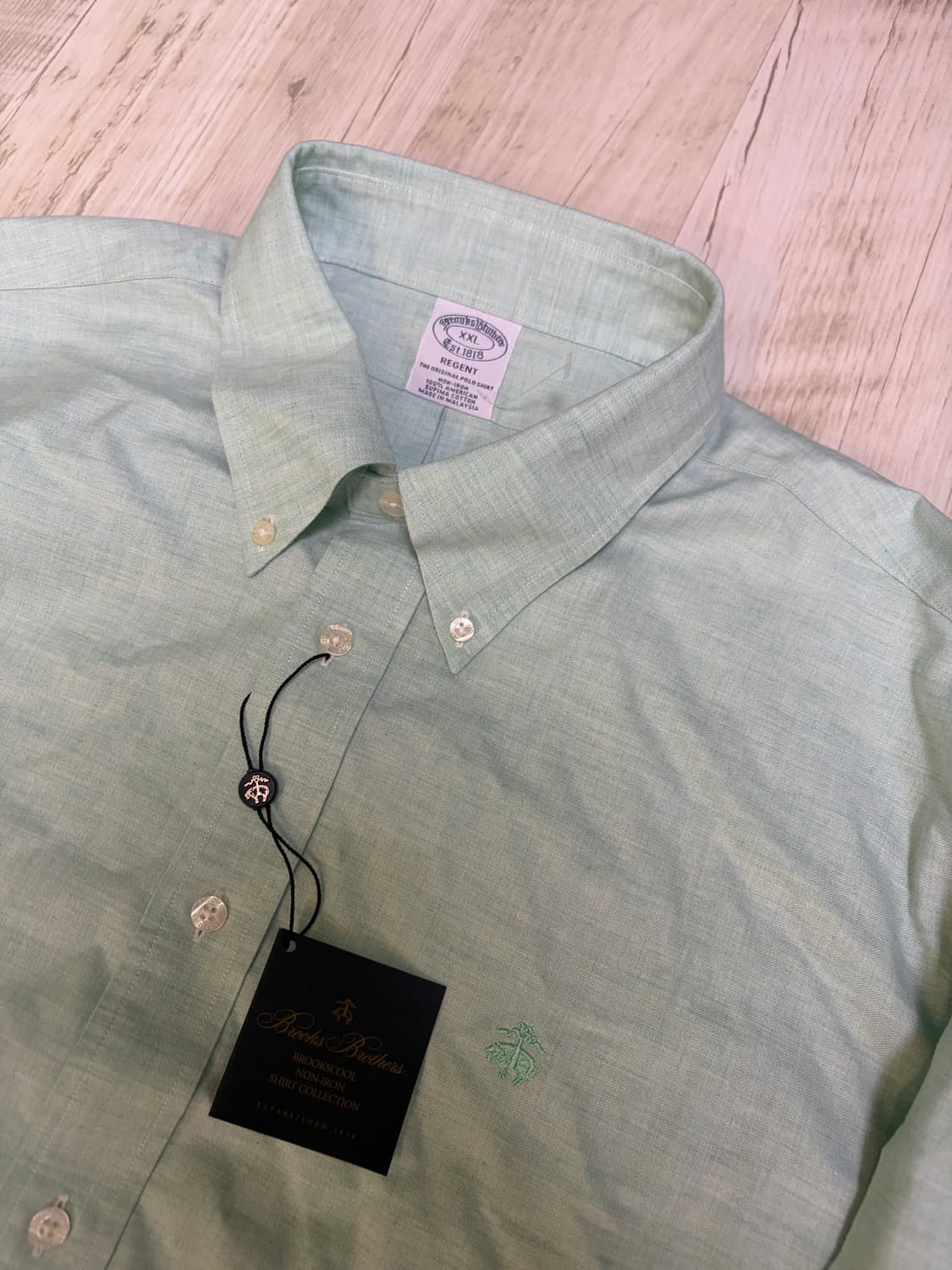 [XXL] 브룩스 브라더스 남성 셔츠 새상품 그린 상품이미지1