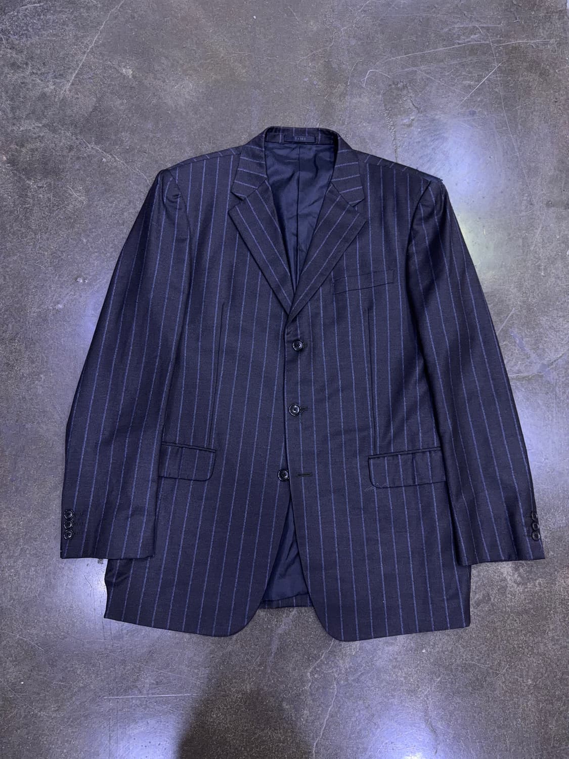 타임옴므 스트라이프 수트셋업 캐시미어 블렌드 블레이저 팬츠 54 상품이미지2