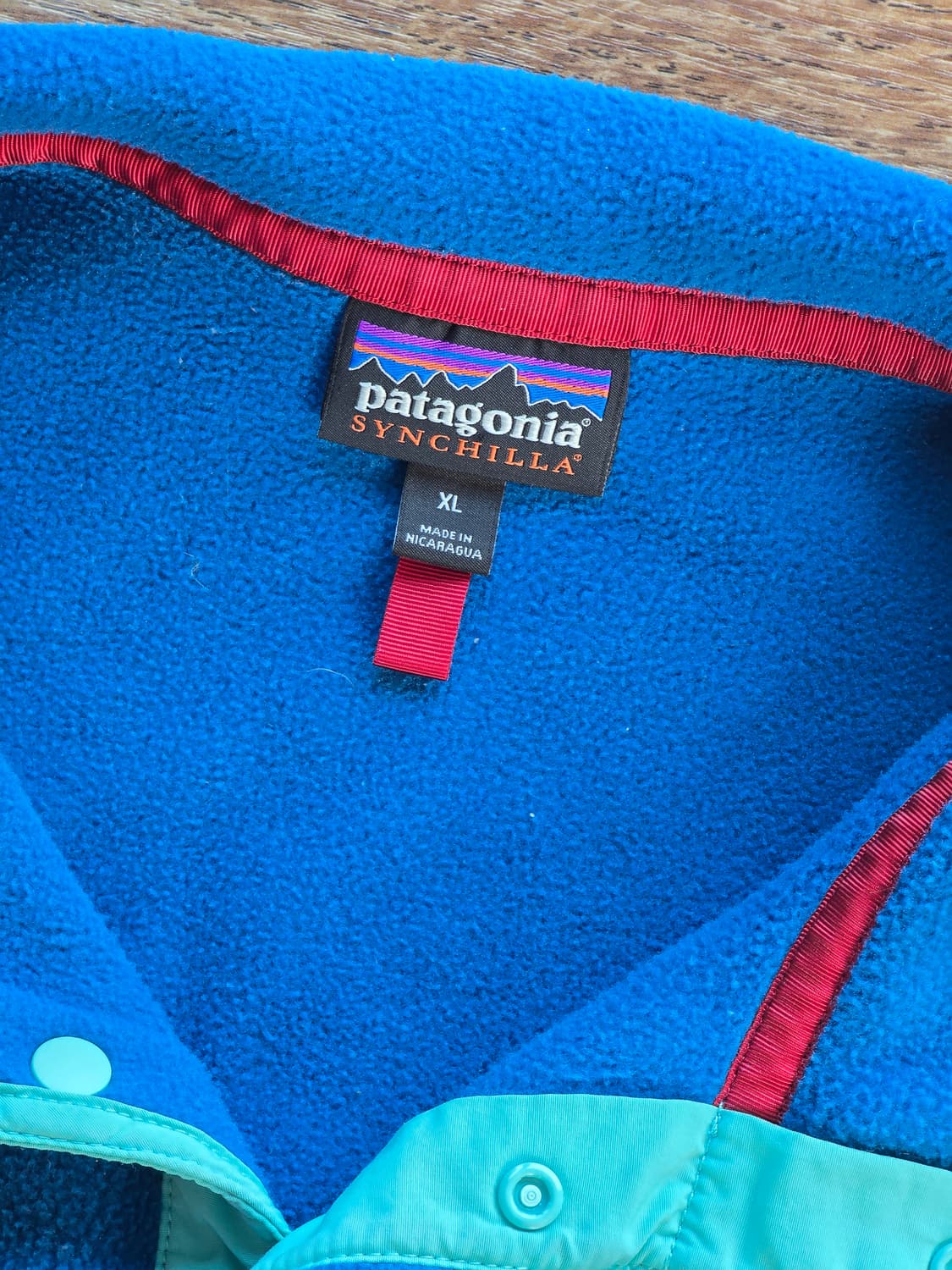 파타고니아 신칠라 스냅티 블루/민트 XL 상품이미지3