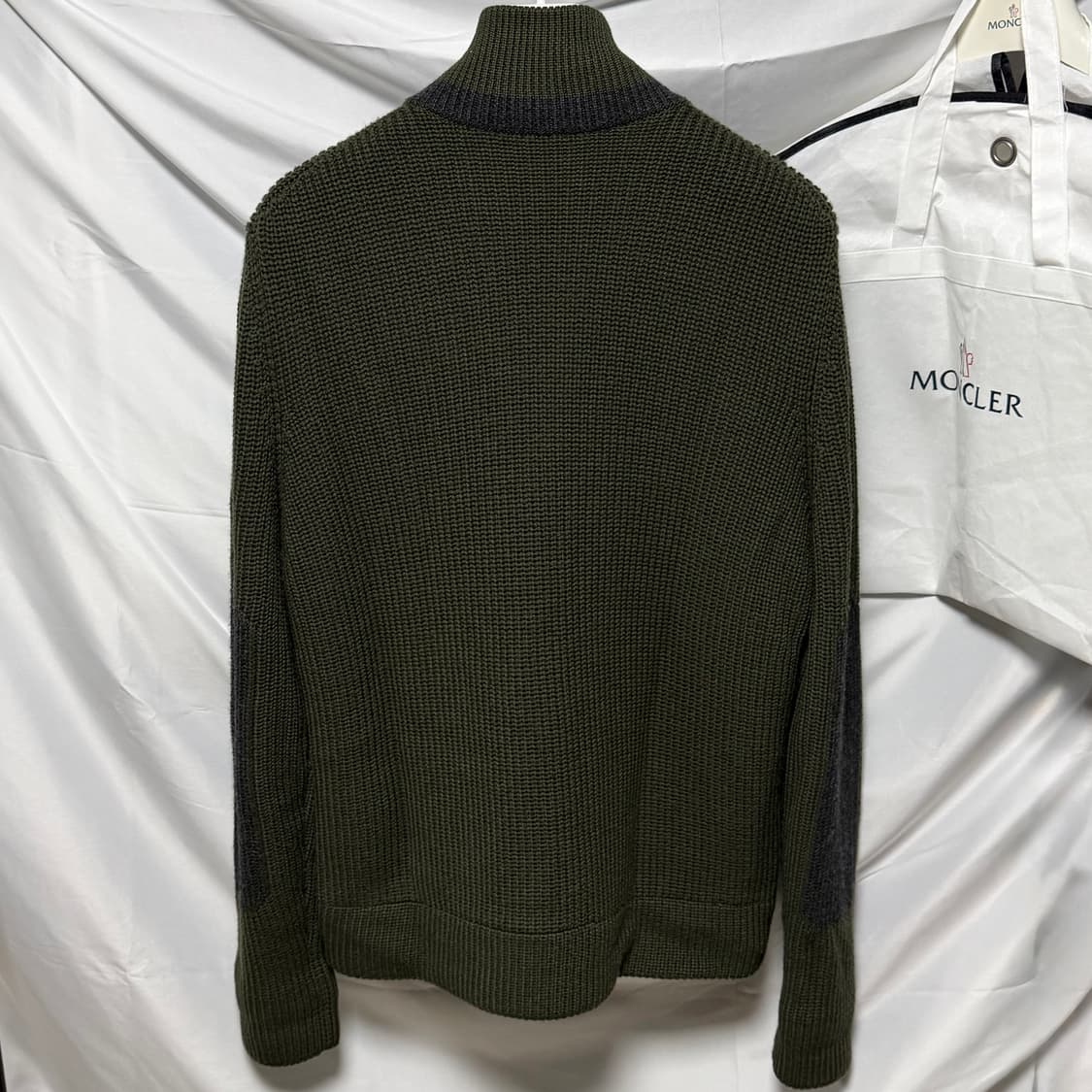 [S+급/XL] 몽클레어 니트패딩 트리콧 포레스트 그린 상품이미지5